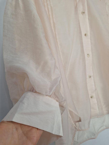 Veronika Maine Sheer Puff Sleeve Blouse Size 12 by SwapUp-Online Second Hand Store-Online Thrift Store