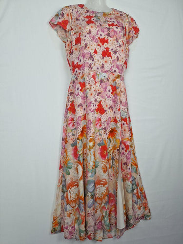 Reiss Garden Romance Cut Out Midi Dress Size 14 by SwapUp-Online Second Hand Store-Online Thrift Store