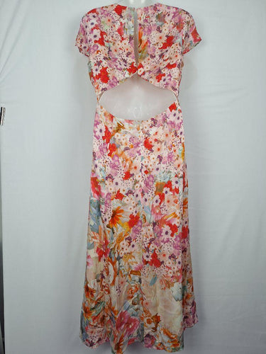 Reiss Garden Romance Cut Out Midi Dress Size 14 by SwapUp-Online Second Hand Store-Online Thrift Store