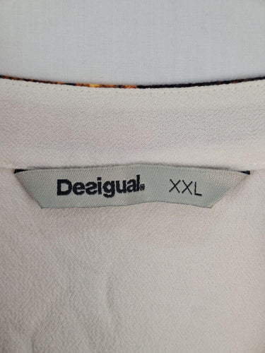 Desigual Everyday Vibrant  Colarless Blouse Size XXL by SwapUp-Online Second Hand Store-Online Thrift Store