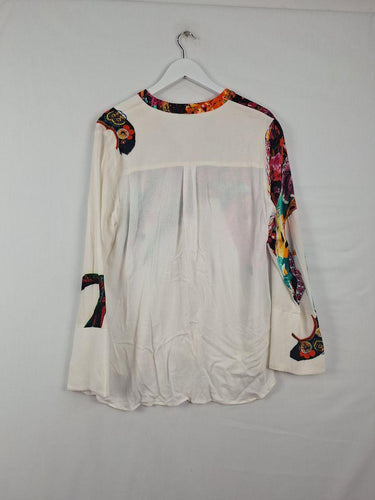 Desigual Everyday Vibrant  Colarless Blouse Size XXL by SwapUp-Online Second Hand Store-Online Thrift Store