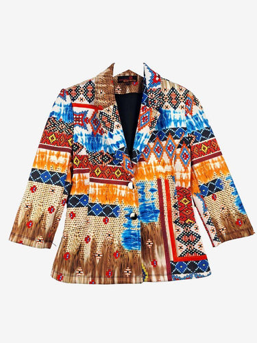 Assorted Brands Colourful Tailored Pixel Blazer Size M by SwapUp-Online Second Hand Store-Online Thrift Store