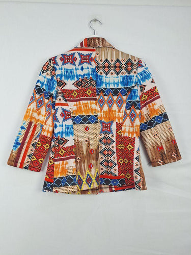 Assorted Brands Colourful Tailored Pixel Blazer Size M by SwapUp-Online Second Hand Store-Online Thrift Store