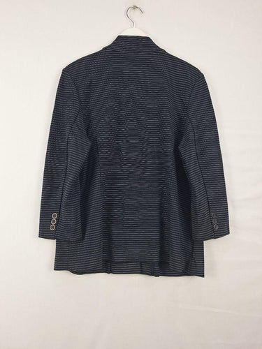 Sportscraft Classic Navy Striped Jersey Blazer Size 18 by SwapUp-Online Second Hand Store-Online Thrift Store