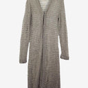 Trelise Cooper Taupe Mesh Knitted Longline Cardigan Size M by SwapUp-Online Second Hand Store-Online Thrift Store