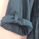 Elk Effortless Peacock Linen Shirt Midi Dress Size 8 by SwapUp-Online Second Hand Store-Online Thrift Store