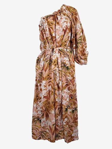 Decjuba Blush Tropical Resort Midi Dress Size M by SwapUp-Online Second Hand Store-Online Thrift Store