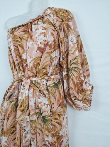 Decjuba Blush Tropical Resort Midi Dress Size M by SwapUp-Online Second Hand Store-Online Thrift Store