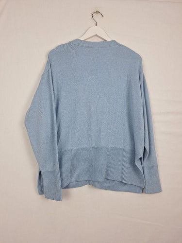 Commonry Baby Blue Effortless Fine Knit Cardigan Size 12 by SwapUp-Online Second Hand Store-Online Thrift Store