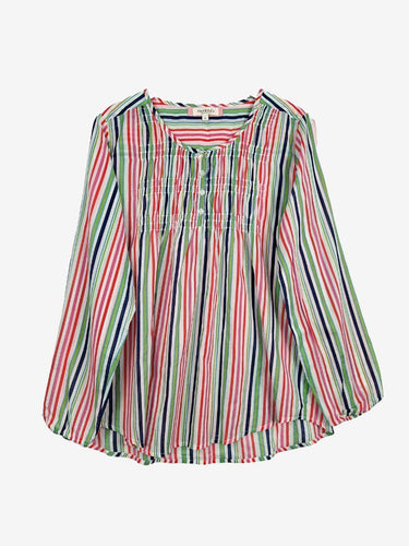 Threadz Candy Striped Shirred Top Size M by SwapUp-Online Second Hand Store-Online Thrift Store