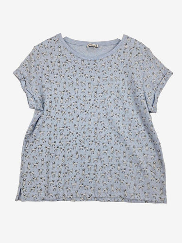 Marcs Baby Blue Poodle Crew T-shirt Size XXL by SwapUp-Online Second Hand Store-Online Thrift Store