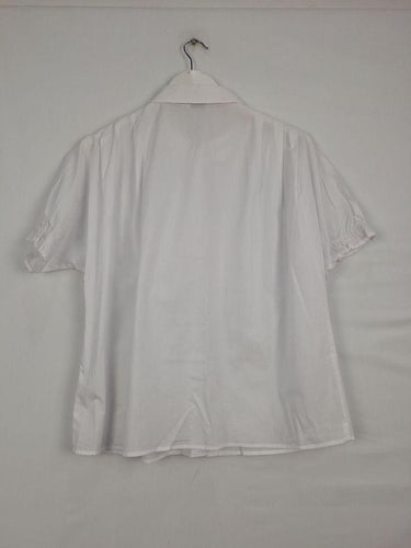 Crisp Semi Sheer Office Staple Dress Blouse Size 14 by SwapUp-Online Second Hand Store-Online Thrift Store