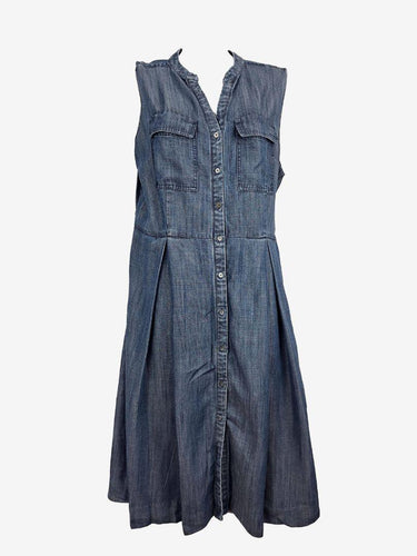 Sportscraft Everyday Button Up Light Denim Midi Dress Size 14 by SwapUp-Online Second Hand Store-Online Thrift Store