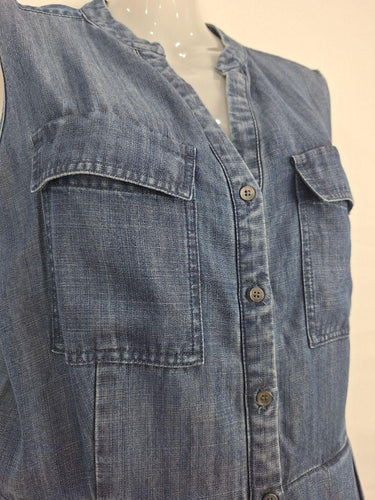 Sportscraft Everyday Button Up Light Denim Midi Dress Size 14 by SwapUp-Online Second Hand Store-Online Thrift Store