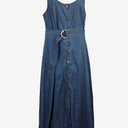 Decjuba Skylar Belted Denim Maxi Dress Size 14 by SwapUp-Online Second Hand Store-Online Thrift Store