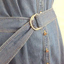Decjuba Skylar Belted Denim Maxi Dress Size 14 by SwapUp-Online Second Hand Store-Online Thrift Store