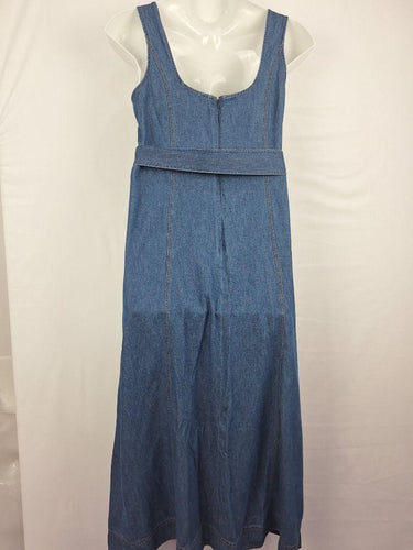 Decjuba Skylar Belted Denim Maxi Dress Size 14 by SwapUp-Online Second Hand Store-Online Thrift Store