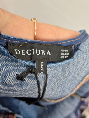 Decjuba Skylar Belted Denim Maxi Dress Size 14 by SwapUp-Online Second Hand Store-Online Thrift Store