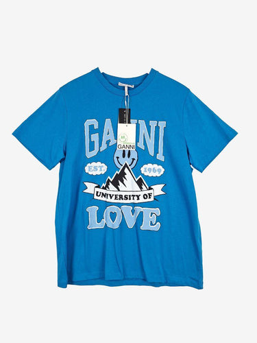 Ganni Mountain University of Love T-shirt Size M by SwapUp-Online Second Hand Store-Online Thrift Store