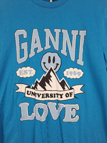 Ganni Mountain University of Love T-shirt Size M by SwapUp-Online Second Hand Store-Online Thrift Store
