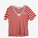 Ganni High Risk Red Striped T-shirt Size M by SwapUp-Online Second Hand Store-Online Thrift Store