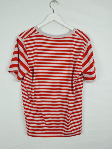 Ganni High Risk Red Striped T-shirt Size M by SwapUp-Online Second Hand Store-Online Thrift Store