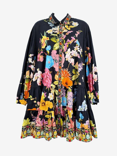 Camilla Tiered Divine Divinity Midi Dress Size S by SwapUp-Online Second Hand Store-Online Thrift Store