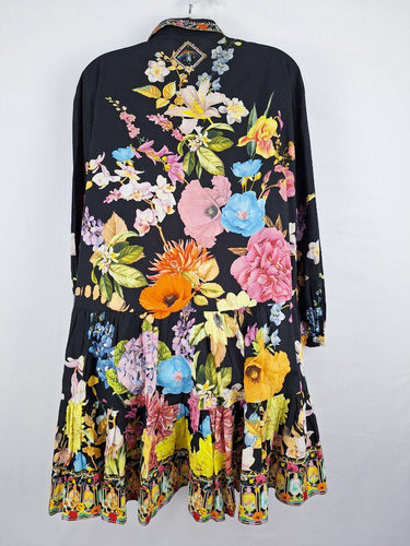 Camilla Tiered Divine Divinity Midi Dress Size S by SwapUp-Online Second Hand Store-Online Thrift Store