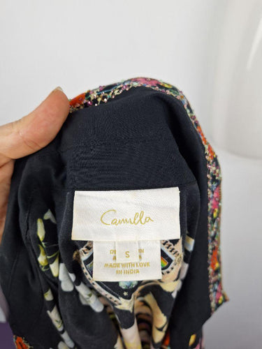 Camilla Tiered Divine Divinity Midi Dress Size S by SwapUp-Online Second Hand Store-Online Thrift Store