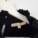 Second-Hand - Maje Ruffle Neck Micro Pleat Top Size S - SwapUp