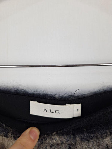 A.L.C. Mohair Checked S-Line Mini Skirt Size M by SwapUp-Online Second Hand Store-Online Thrift Store