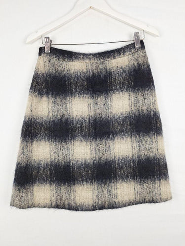 A.L.C. Mohair Checked S-Line Mini Skirt Size M by SwapUp-Online Second Hand Store-Online Thrift Store