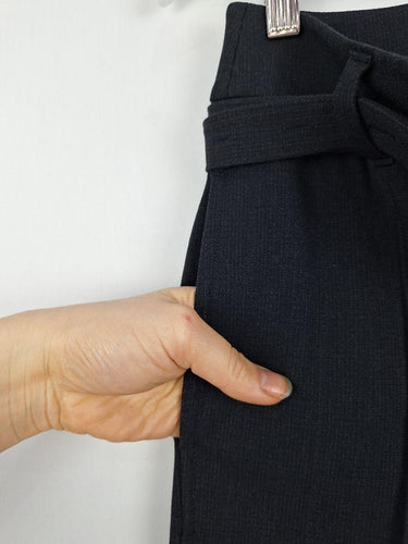 Short Sentence Charcoal Front Seam Staple Work Pants Size S by SwapUp-Online Second Hand Store-Online Thrift Store