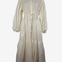 Shona Joy Elegant Cosmo Embroidered Puffy Sleeves Midi Dress Size 6 by SwapUp-Online Second Hand Store-Online Thrift Store