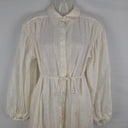 Shona Joy Elegant Cosmo Embroidered Puffy Sleeves Midi Dress Size 6 by SwapUp-Online Second Hand Store-Online Thrift Store