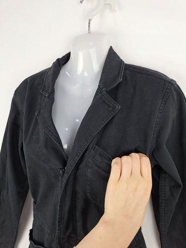 Alex Mill Charcoal Herringbone Sturdy Cotton Jumpsuit Size S by SwapUp-Online Second Hand Store-Online Thrift Store