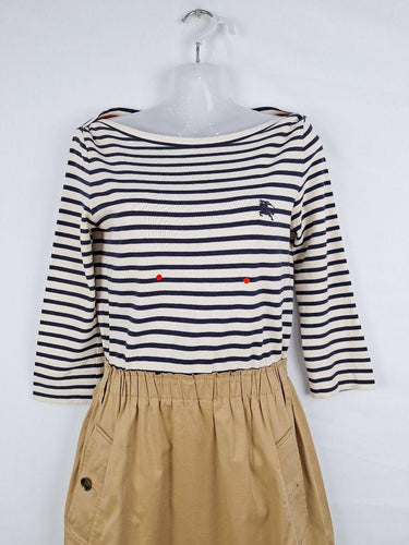 Burberry Classic Brit Jersey Striped Duet Dress Size 8 by SwapUp-Online Second Hand Store-Online Thrift Store