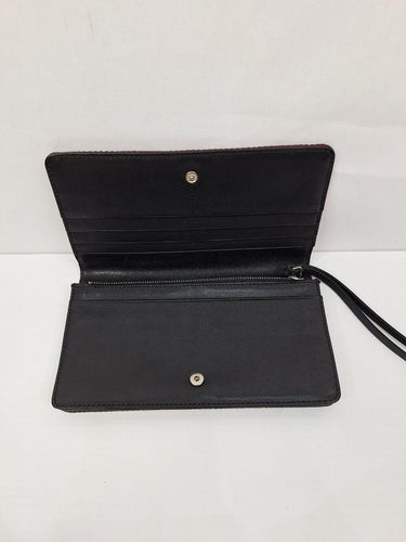 Navy Textured Multi Compartment Wallet Wallet Size None by SwapUp-Online Second Hand Store-Online Thrift Store