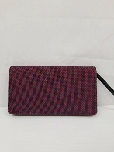 Navy Textured Multi Compartment Wallet Wallet Size None by SwapUp-Online Second Hand Store-Online Thrift Store