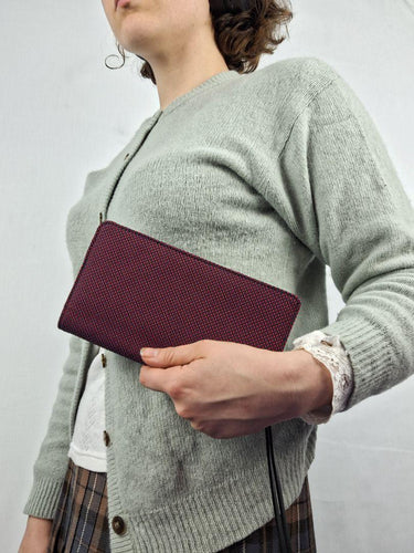 Navy Textured Multi Compartment Wallet Wallet Size None by SwapUp-Online Second Hand Store-Online Thrift Store