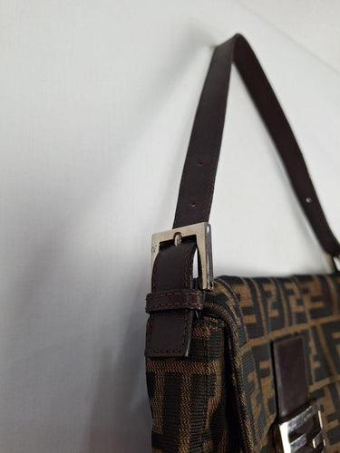 Fendi Timeless Jacquard FF Motif  Baguette Bag Size None by SwapUp-Online Second Hand Store-Online Thrift Store