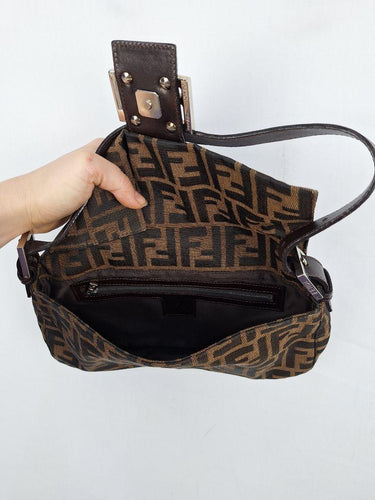 Fendi Timeless Jacquard FF Motif  Baguette Bag Size None by SwapUp-Online Second Hand Store-Online Thrift Store