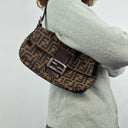 Fendi Timeless Jacquard FF Motif  Baguette Bag Size None by SwapUp-Online Second Hand Store-Online Thrift Store