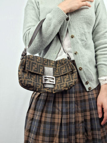 Fendi Timeless Jacquard FF Motif  Baguette Bag Size None by SwapUp-Online Second Hand Store-Online Thrift Store