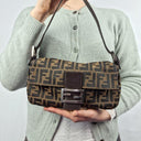 Fendi Timeless Jacquard FF Motif  Baguette Bag Size None by SwapUp-Online Second Hand Store-Online Thrift Store