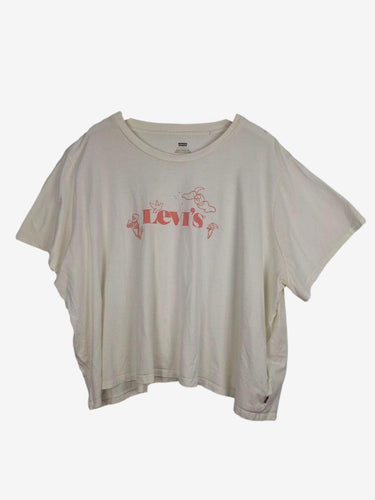 Levi's Pink Logo Relaxed Fit Top Size 10 by SwapUp-Online Second Hand Store-Online Thrift Store