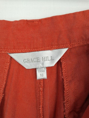Grace Hill Muted Salmon Linen Blend Dress Size 18 by SwapUp-Online Second Hand Store-Online Thrift Store