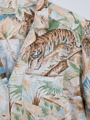 Utility Wear Tiger Tropical Pattern Collared Shirt Size 8 by SwapUp-Online Second Hand Store-Online Thrift Store