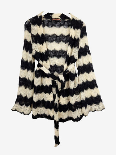 Princess Highway Knit Black and White Chevron Cardigan Size 12 by SwapUp-Online Second Hand Store-Online Thrift Store