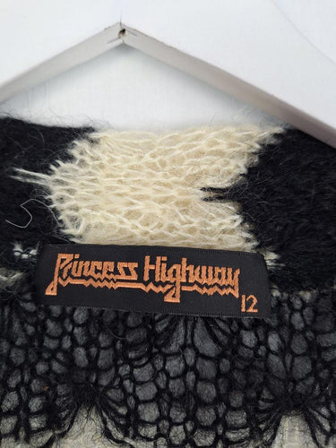 Princess Highway Knit Black and White Chevron Cardigan Size 12 by SwapUp-Online Second Hand Store-Online Thrift Store